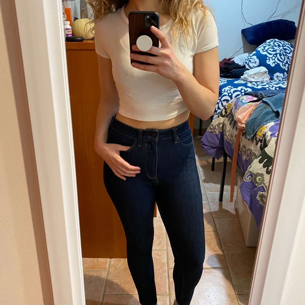 Ultra Stretch High Rise Skinny Ankle Jeans